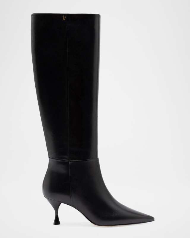 Georgia Leather Stiletto Mid Boots
